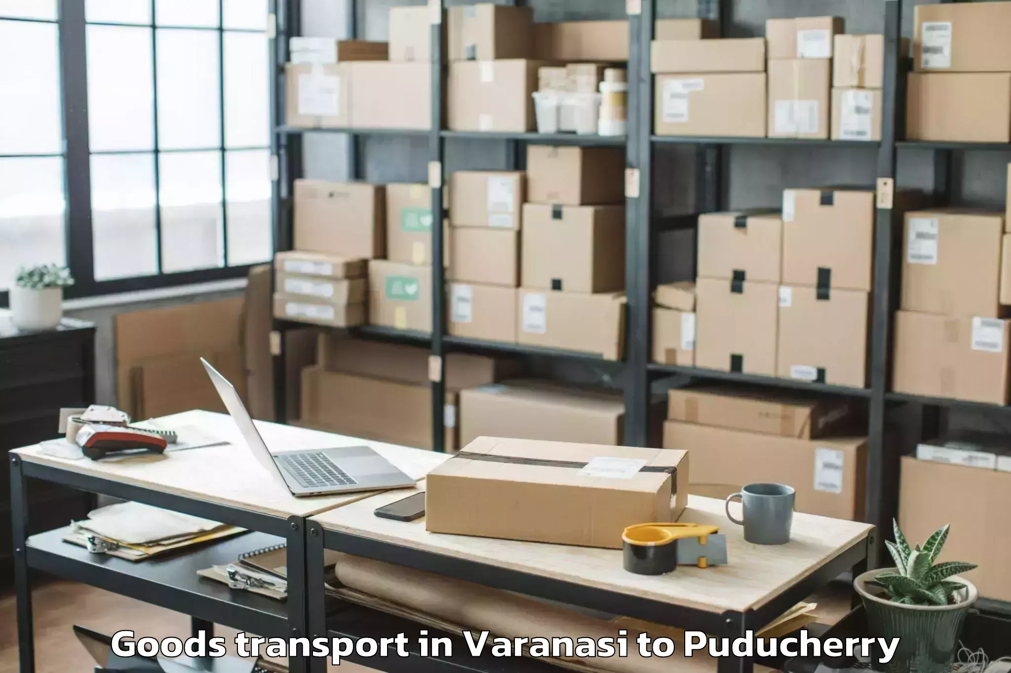 Professional Varanasi to Villianur Goods Transport